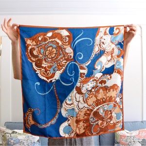 Vintage “Veronique” Square Scarf
